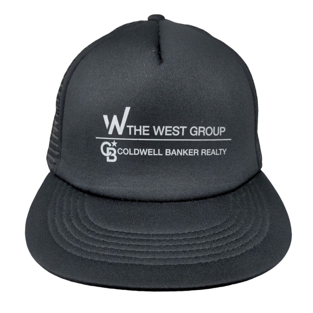 The West Group Coldwell Banker Reality Trucker Hat Black OSFM Mesh Back Hit